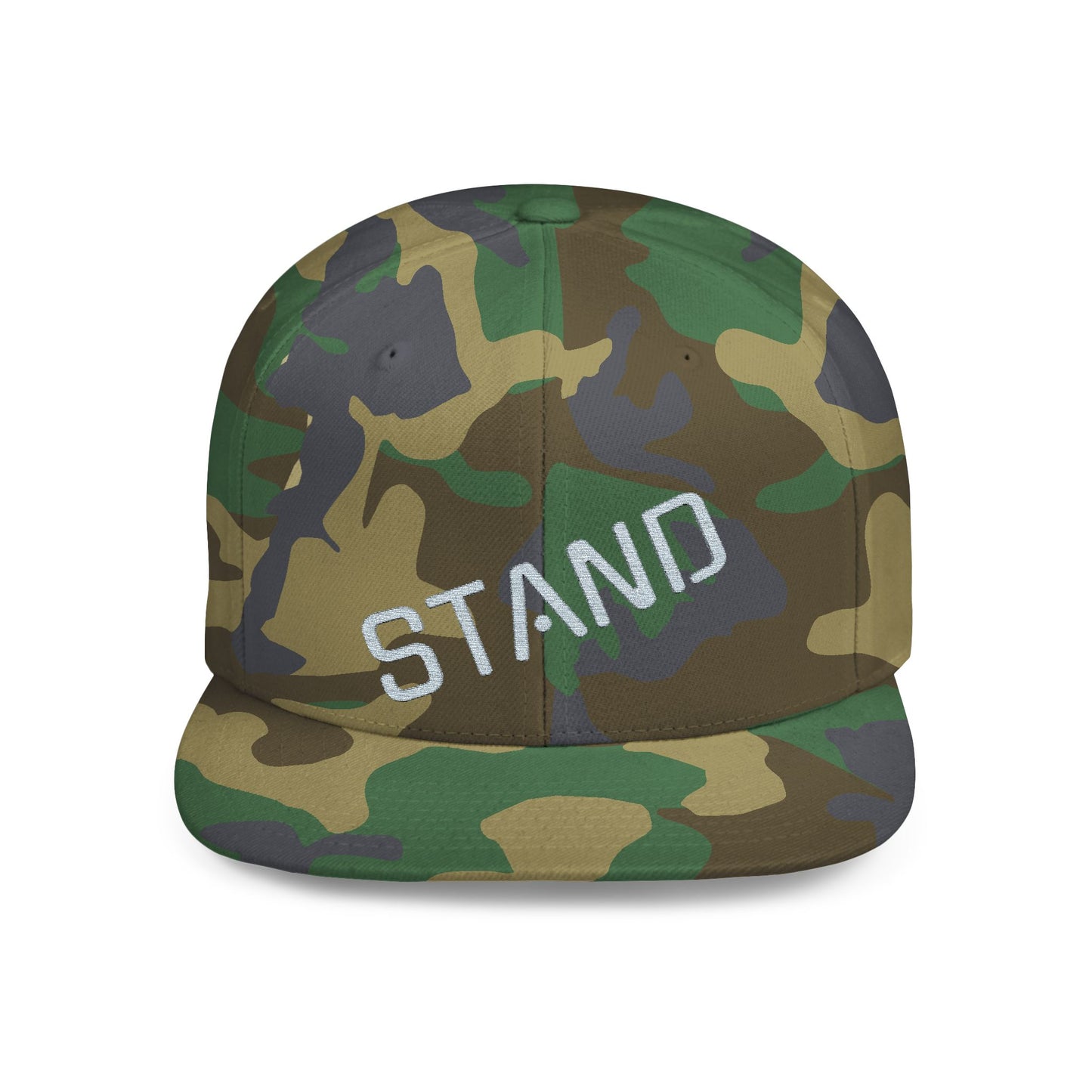 Stylish Flat Bill Snapback Hat - Stand