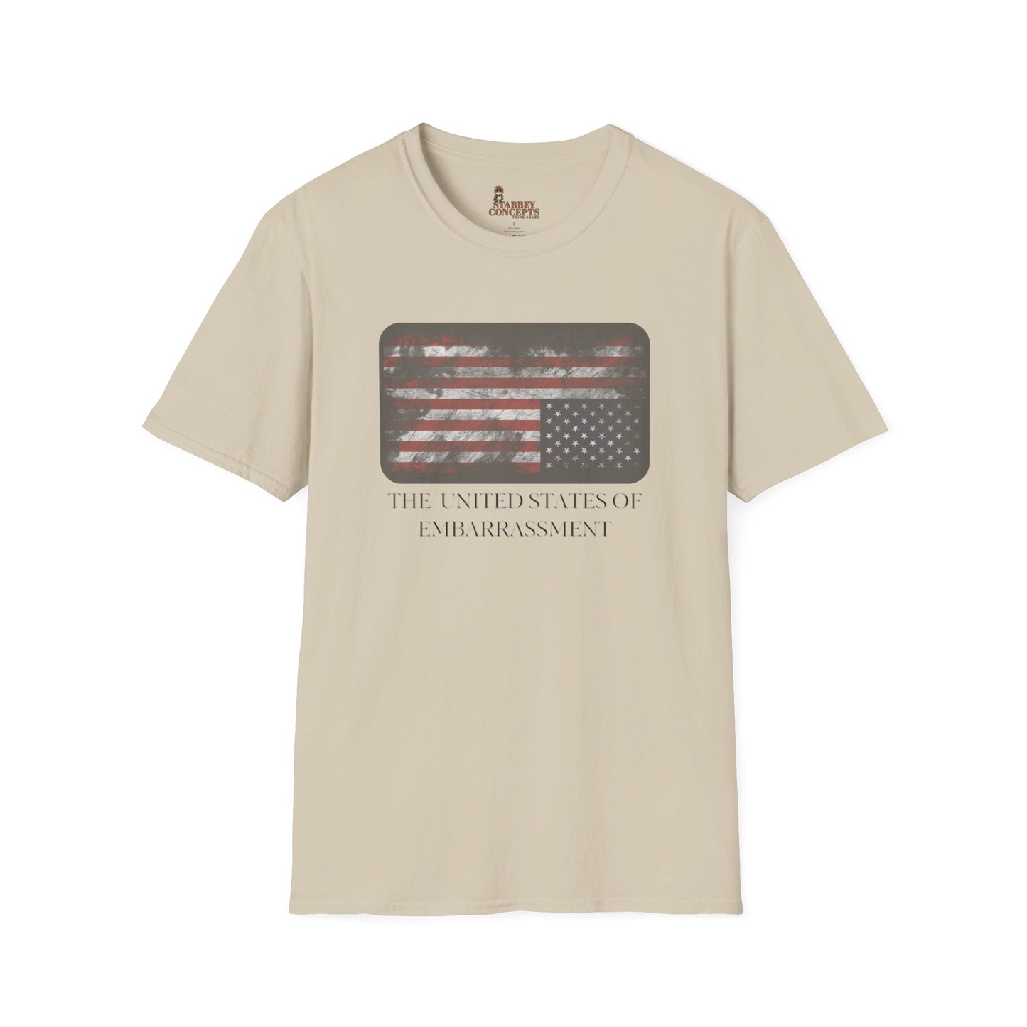 Funny USA Embarrassment T-Shirt, Unisex Humor Tee, Casual Wear, Gift for Friends, Political Humor Shirt