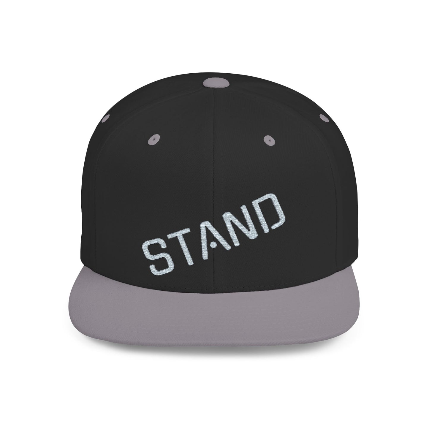 Stylish Flat Bill Snapback Hat - Stand