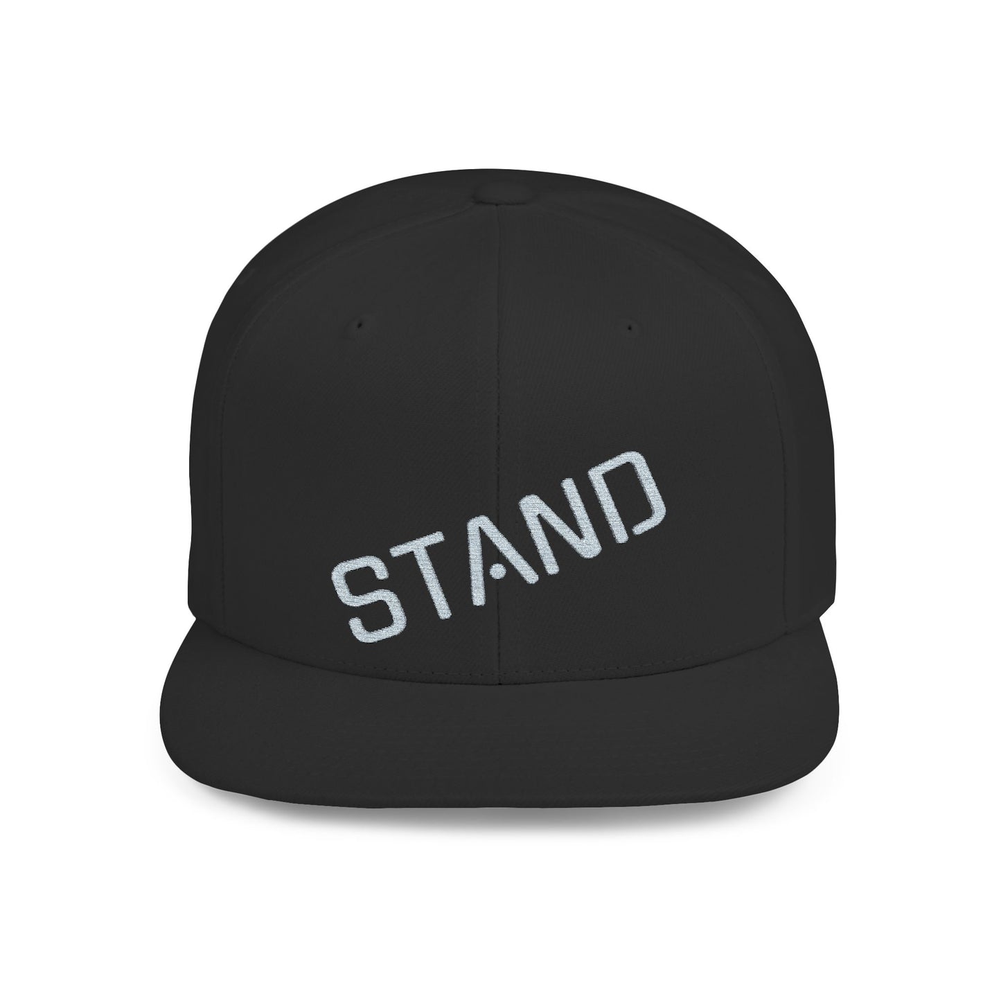 Stylish Flat Bill Snapback Hat - Stand