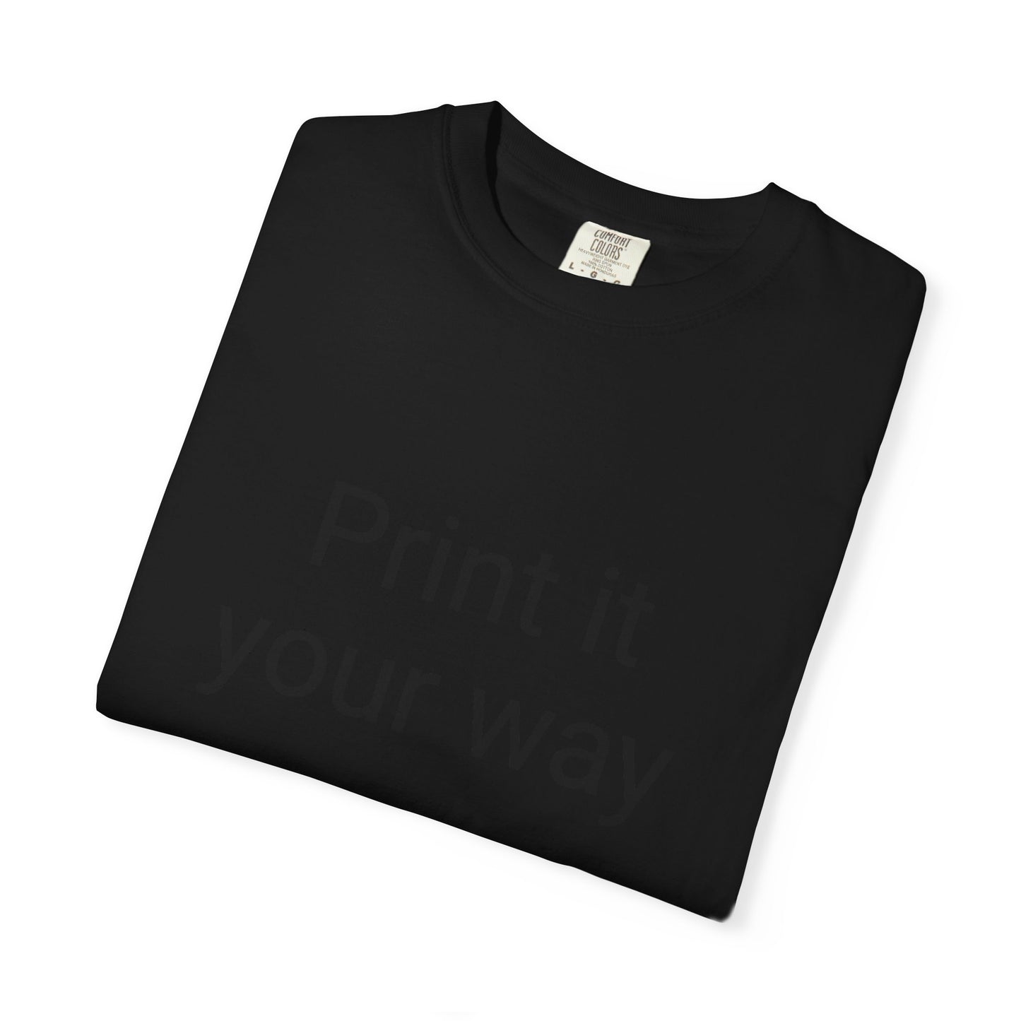 Customizable Garment-Dyed T-shirt, Personalize Your Style