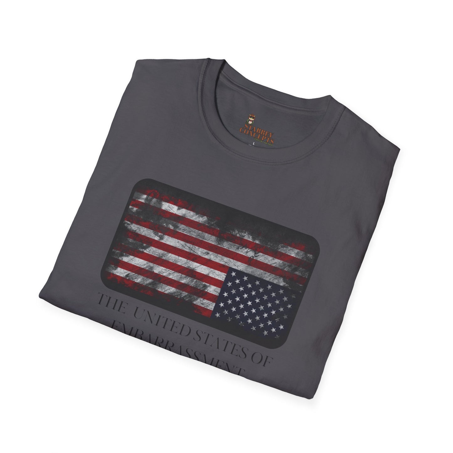 Funny USA Embarrassment T-Shirt, Unisex Humor Tee, Casual Wear, Gift for Friends, Political Humor Shirt