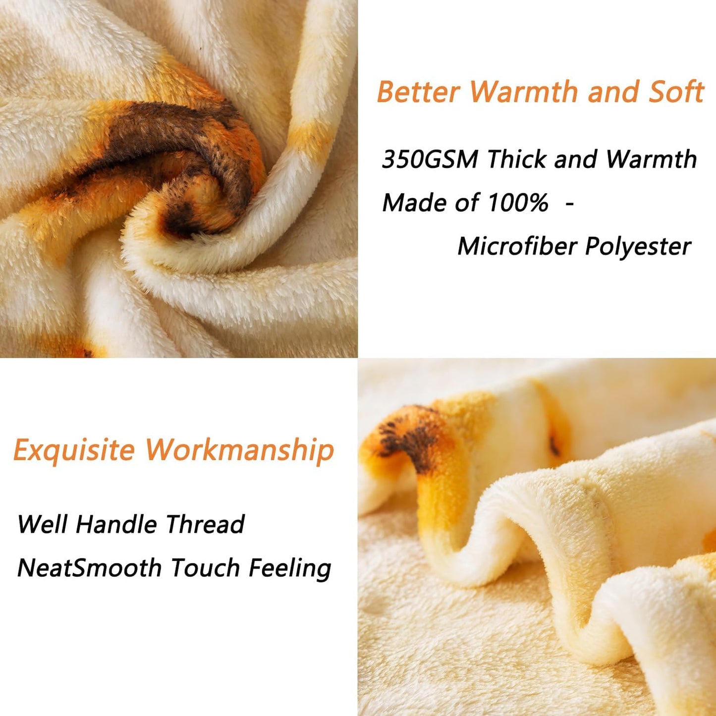 Burritos Tortilla Fleece 66"*90" Bed Blanket with Eye Mask & Headband for All Seasons,Throw Thicken Warm Fuzzy Microplush Lightweight Thermal Fleece Taco Blankets for Bed and Sofa-Twin Size
