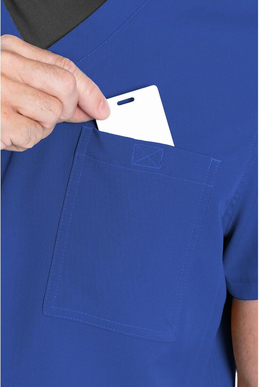 Men'S Scrub Top Cadence 2-Way Stretch Technology with Ultra Soft Fabric & One Chest Pocket - MC7478