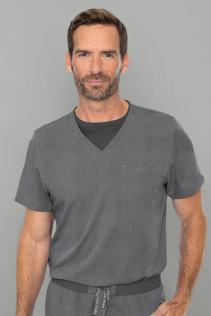 Men'S Scrub Top Cadence 2-Way Stretch Technology with Ultra Soft Fabric & One Chest Pocket - MC7478