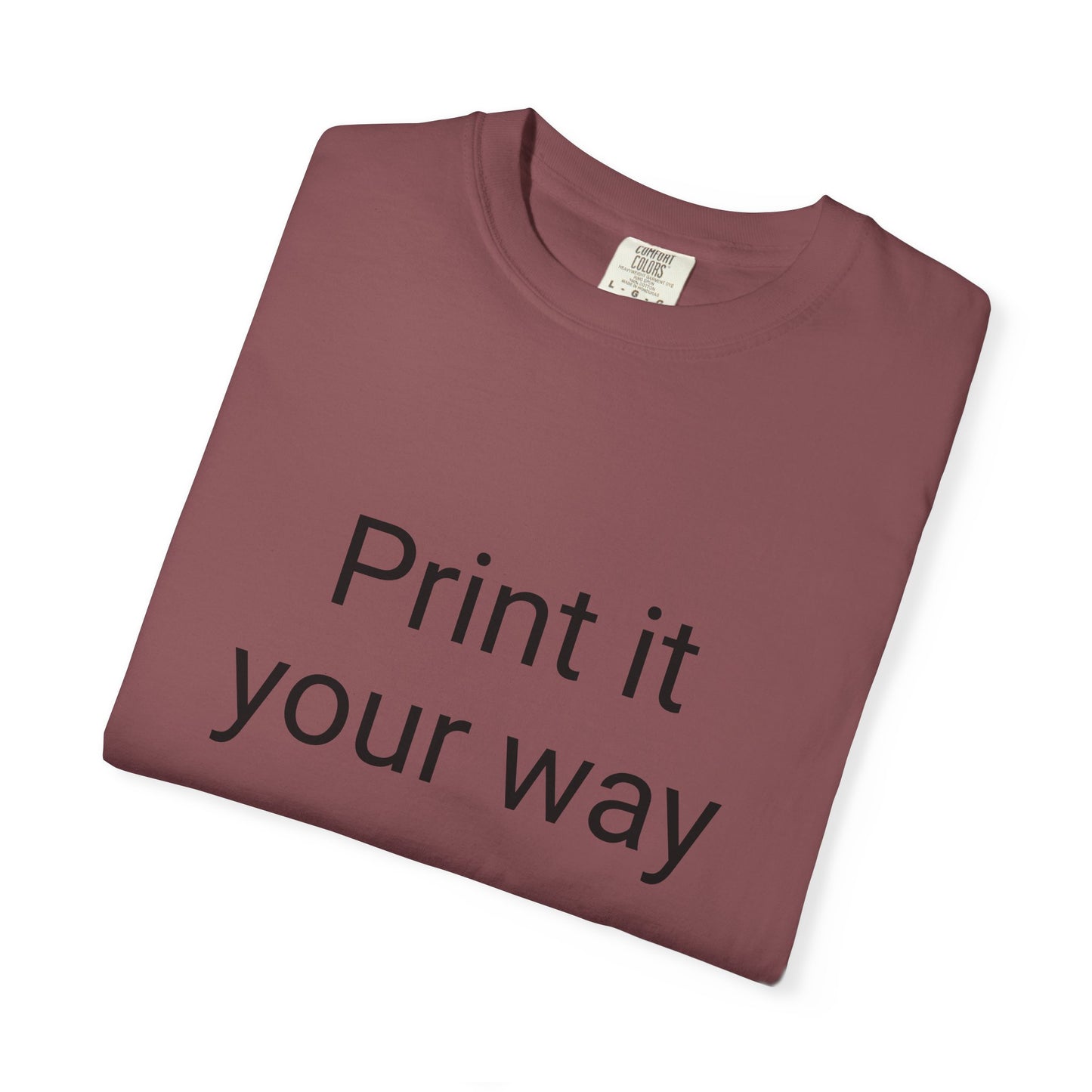Customizable Garment-Dyed T-shirt, Personalize Your Style