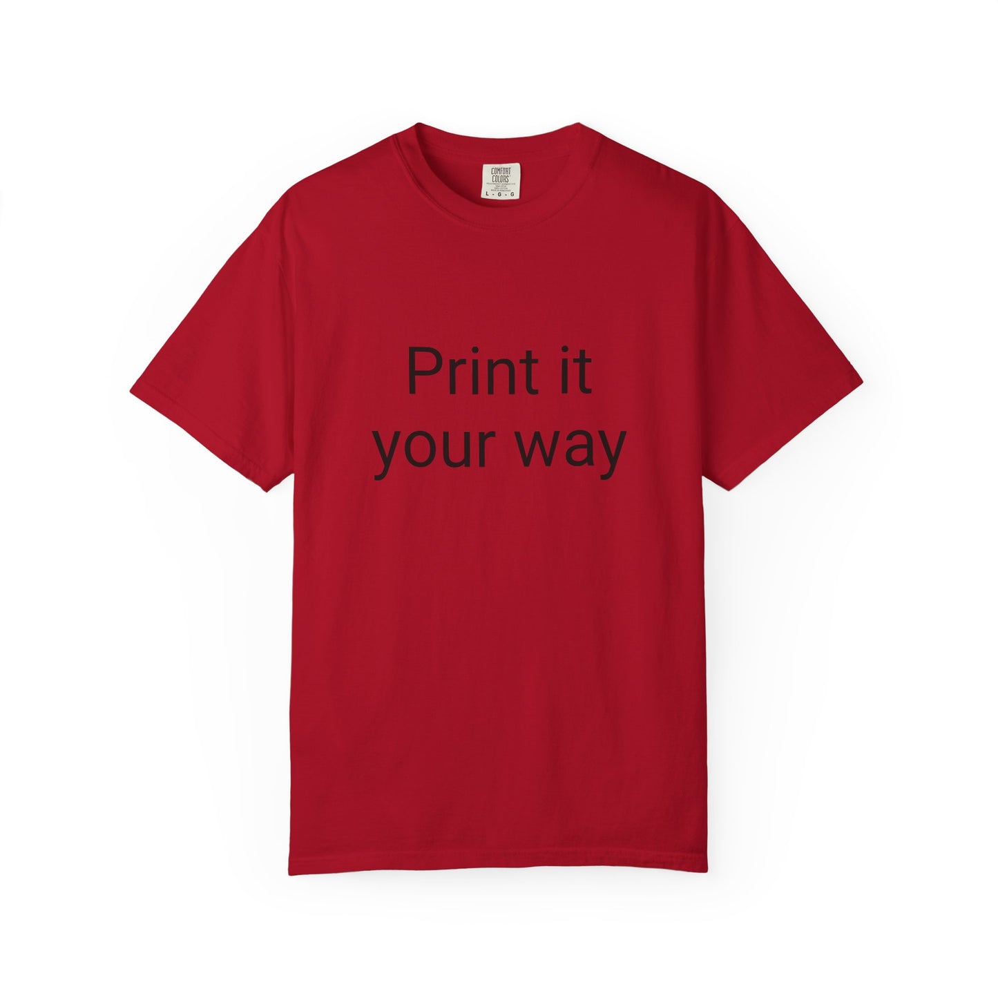 Customizable Garment-Dyed T-shirt, Personalize Your Style