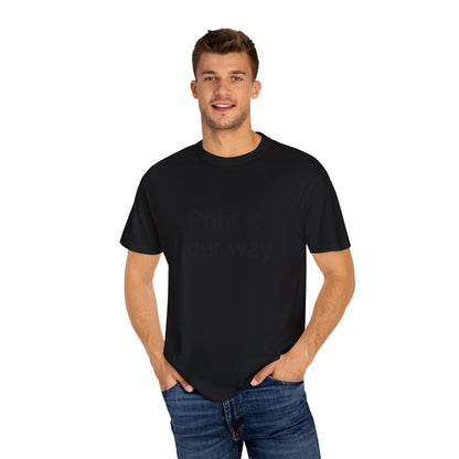 Customizable Garment-Dyed T-shirt, Personalize Your Style