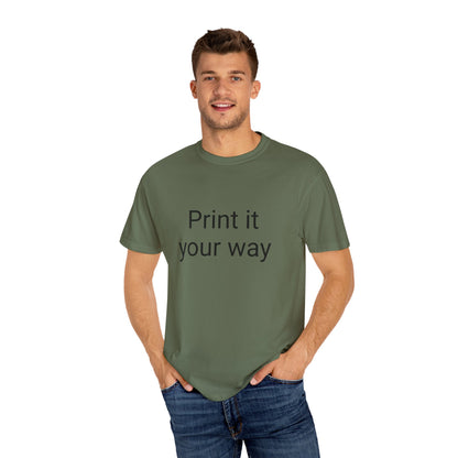 Customizable Garment-Dyed T-shirt, Personalize Your Style