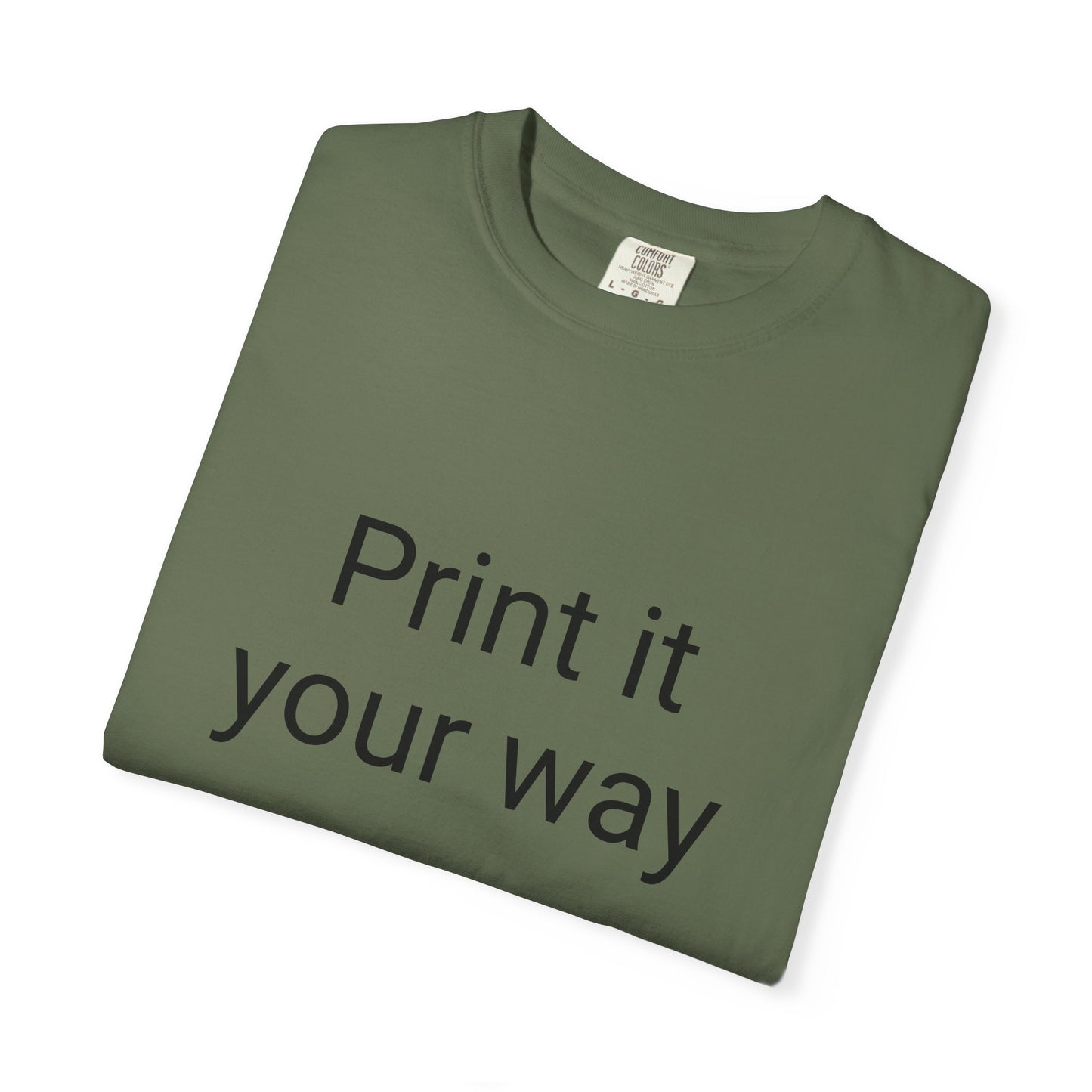 Customizable Garment-Dyed T-shirt, Personalize Your Style