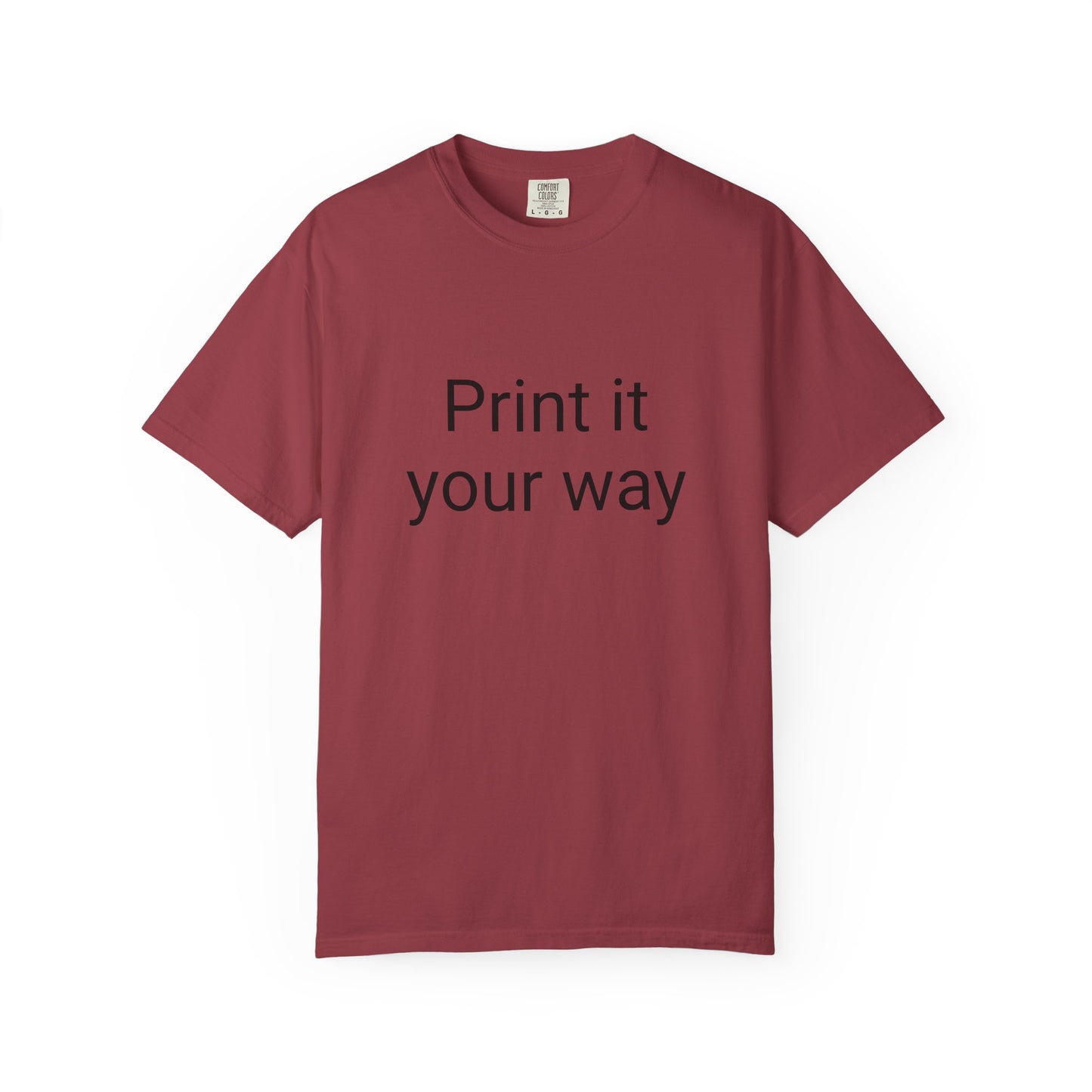 Customizable Garment-Dyed T-shirt, Personalize Your Style