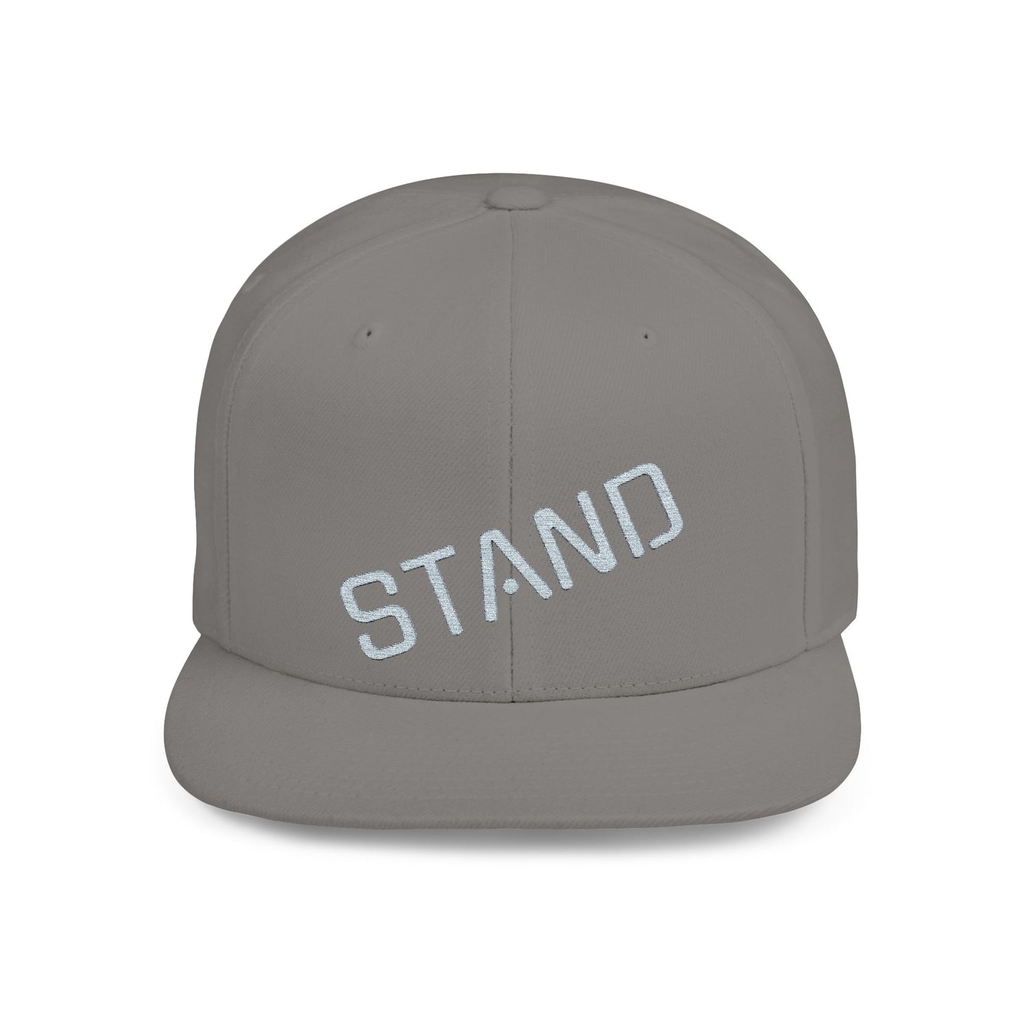 Stylish Flat Bill Snapback Hat - Stand