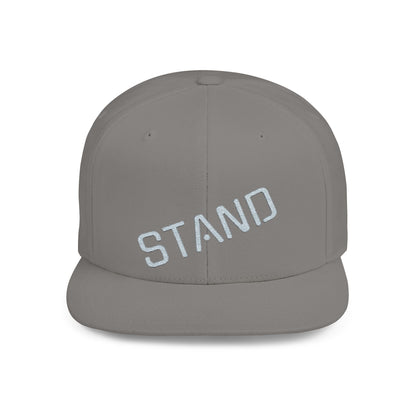 Stylish Flat Bill Snapback Hat - Stand