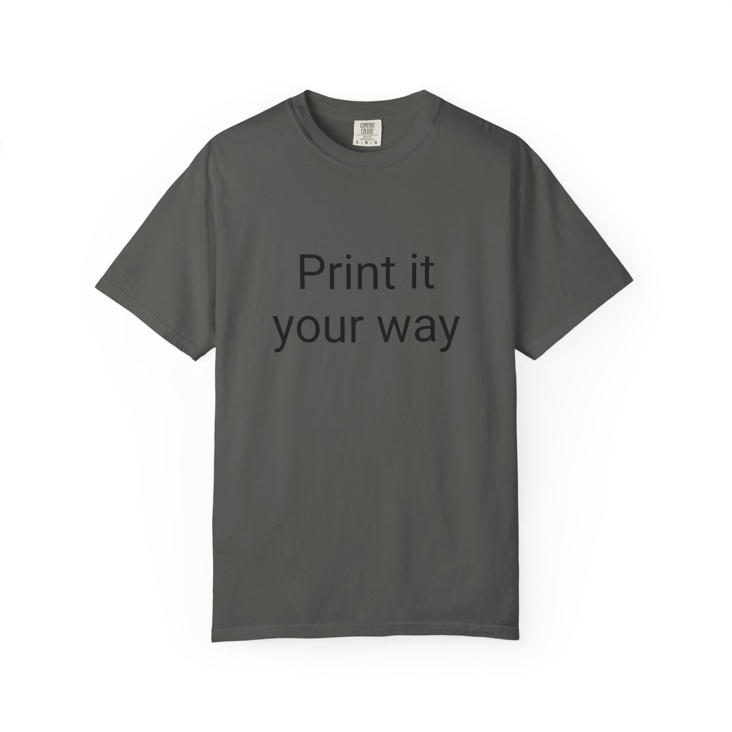 Customizable Garment-Dyed T-shirt, Personalize Your Style