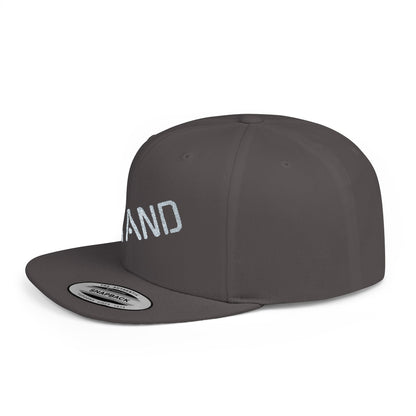 Stylish Flat Bill Snapback Hat - Stand