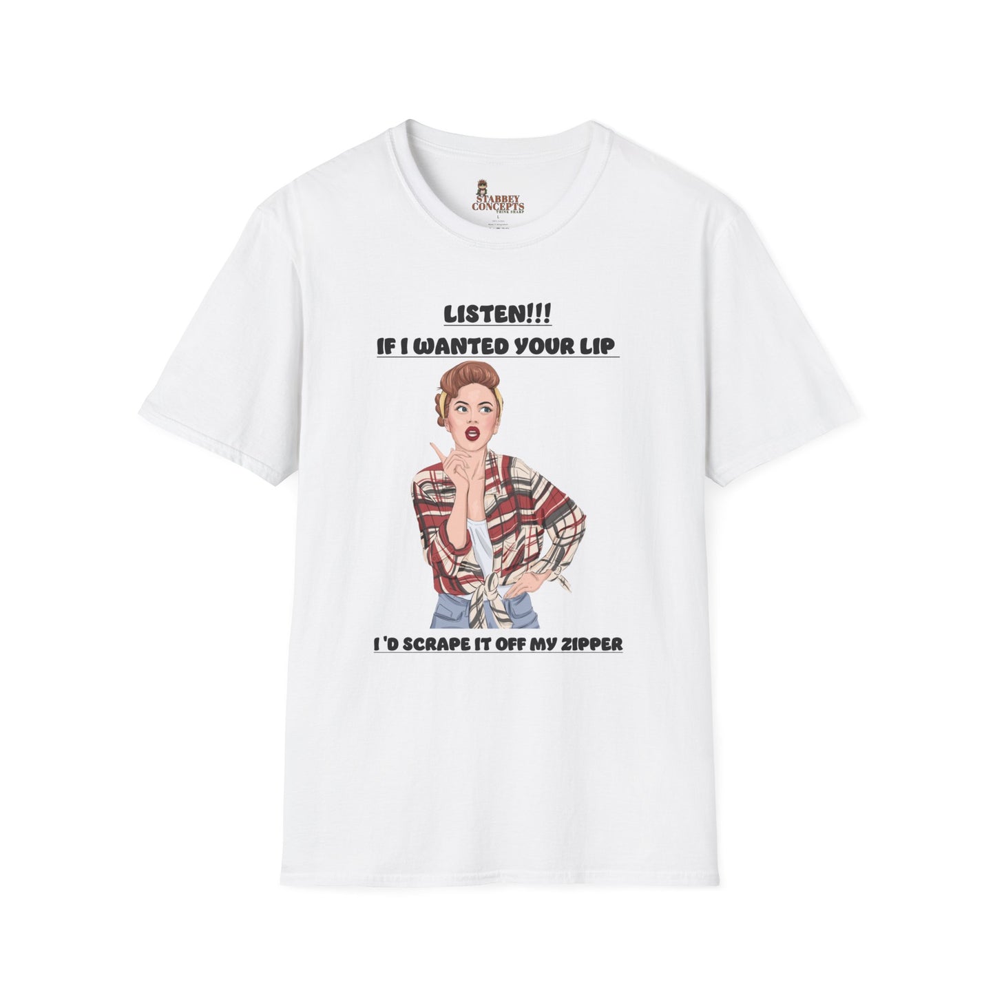 No Lip ,Sassy Graphic Tee, Funny T-Shirt