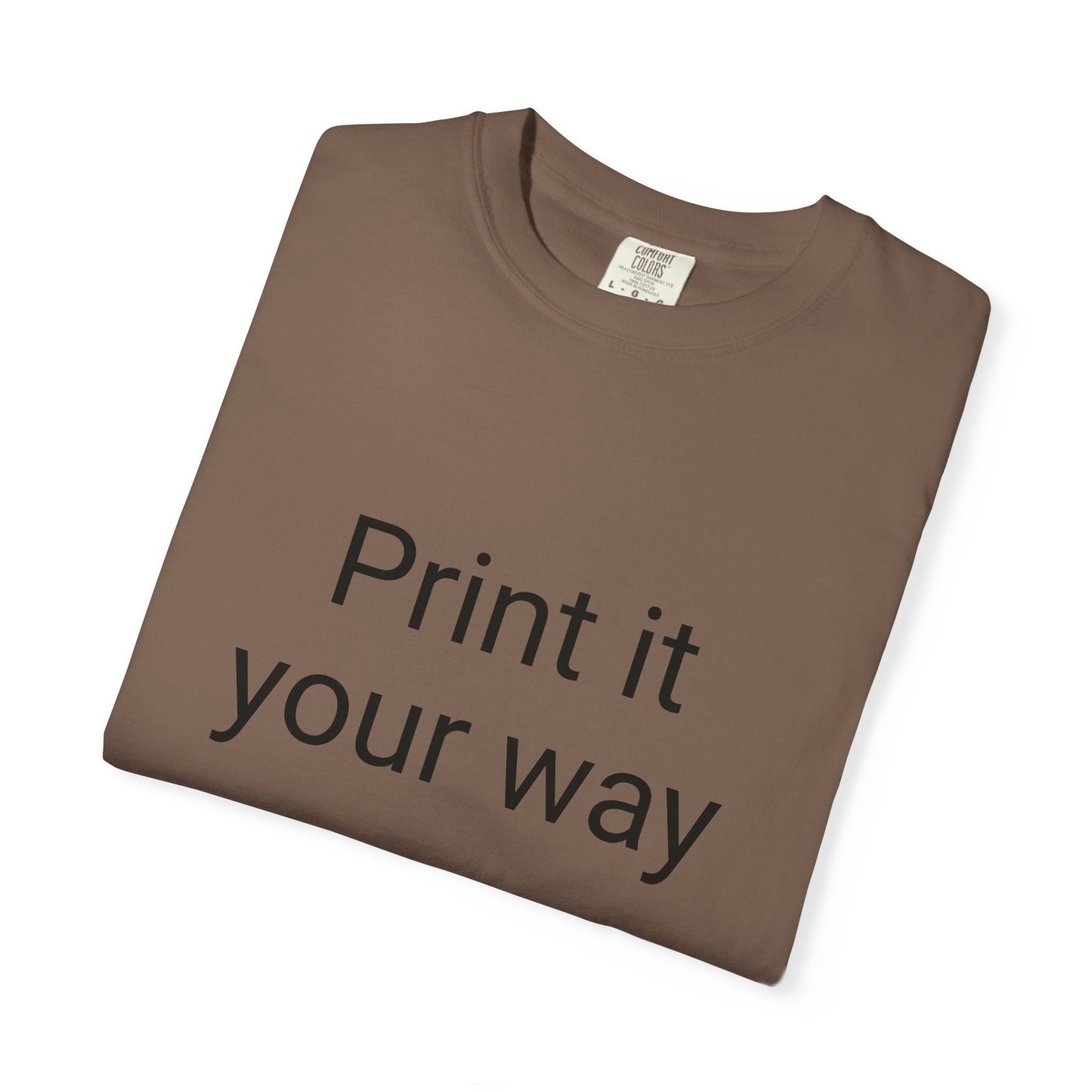 Customizable Garment-Dyed T-shirt, Personalize Your Style