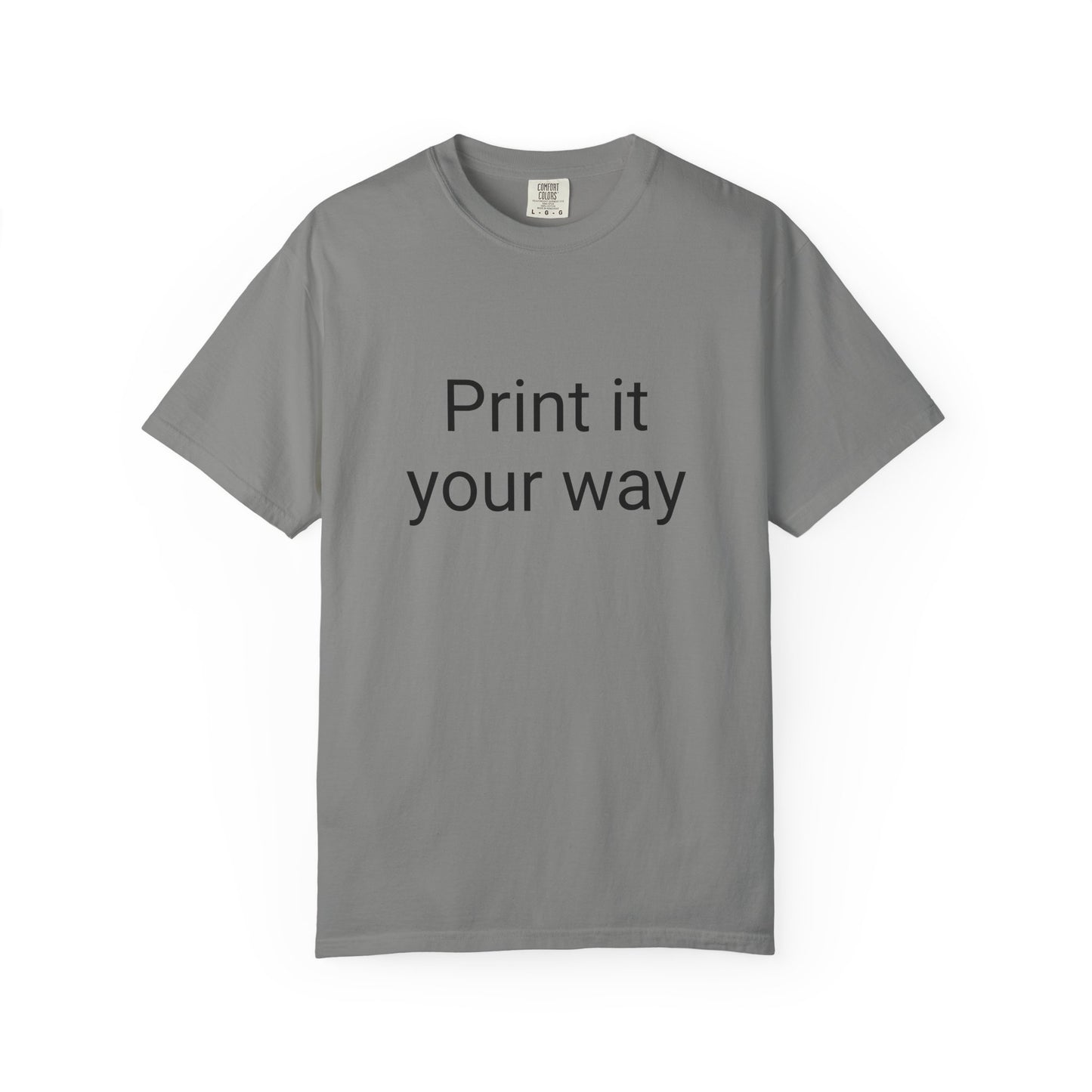Customizable Garment-Dyed T-shirt, Personalize Your Style
