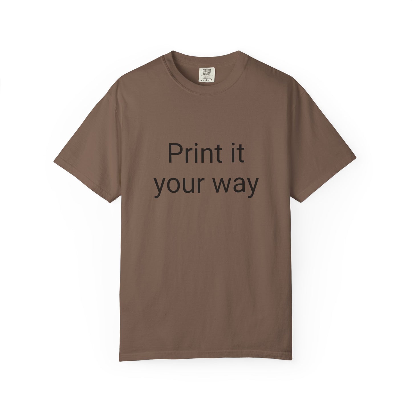 Customizable Garment-Dyed T-shirt, Personalize Your Style