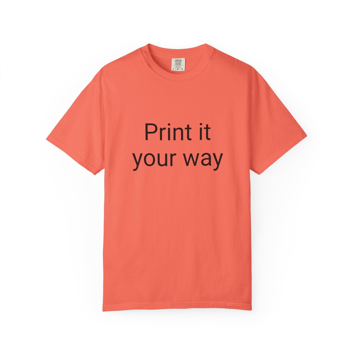Customizable Garment-Dyed T-shirt, Personalize Your Style