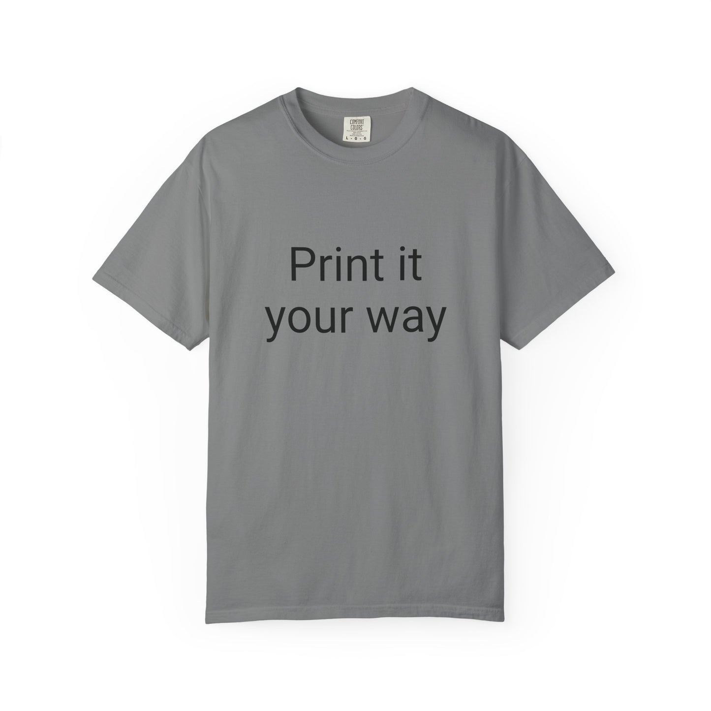 Customizable Garment-Dyed T-shirt, Personalize Your Style