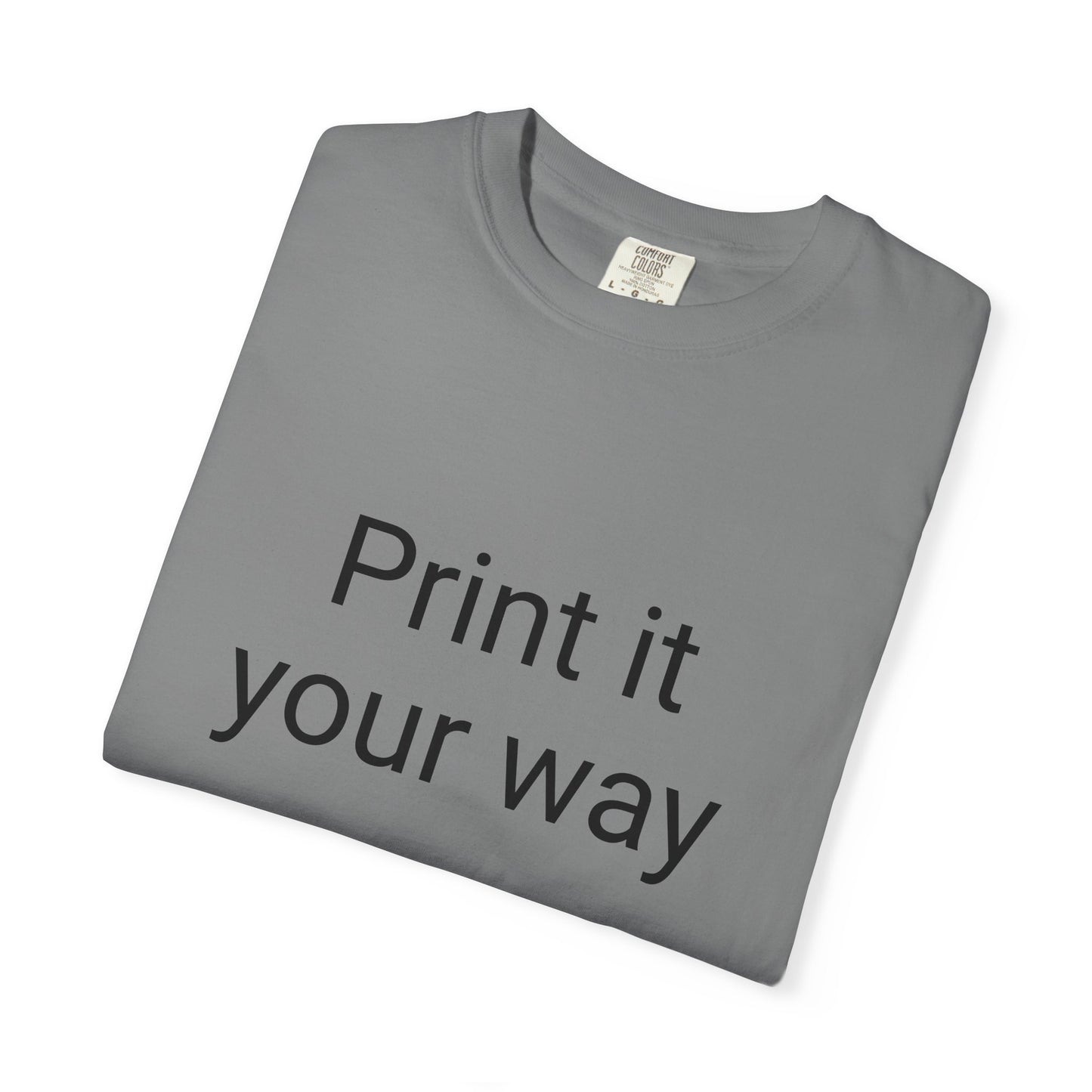 Customizable Garment-Dyed T-shirt, Personalize Your Style