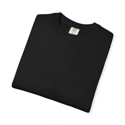 Customizable Garment-Dyed T-shirt, Personalize Your Style