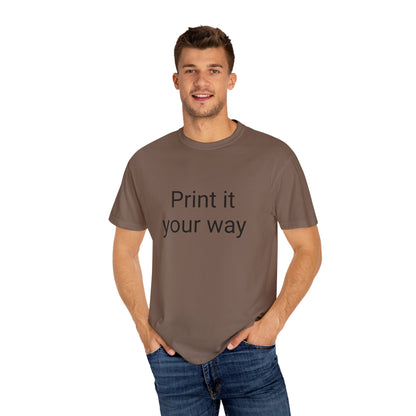 Customizable Garment-Dyed T-shirt, Personalize Your Style