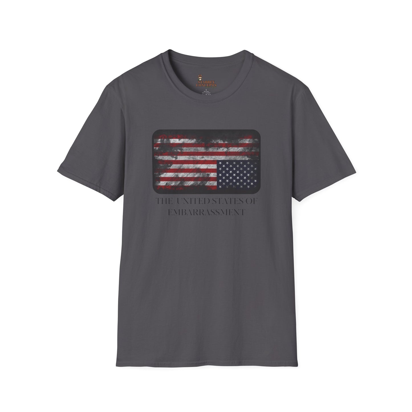Funny USA Embarrassment T-Shirt, Unisex Humor Tee, Casual Wear, Gift for Friends, Political Humor Shirt