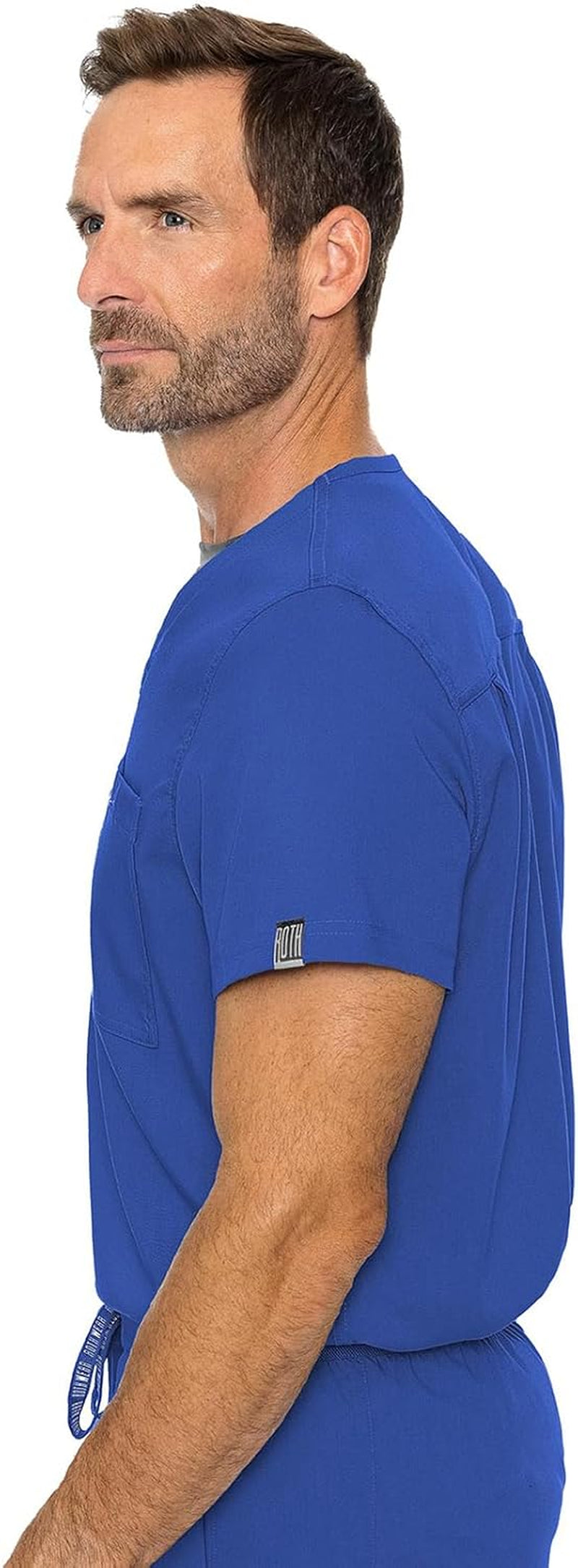 Men'S Scrub Top Cadence 2-Way Stretch Technology with Ultra Soft Fabric & One Chest Pocket - MC7478