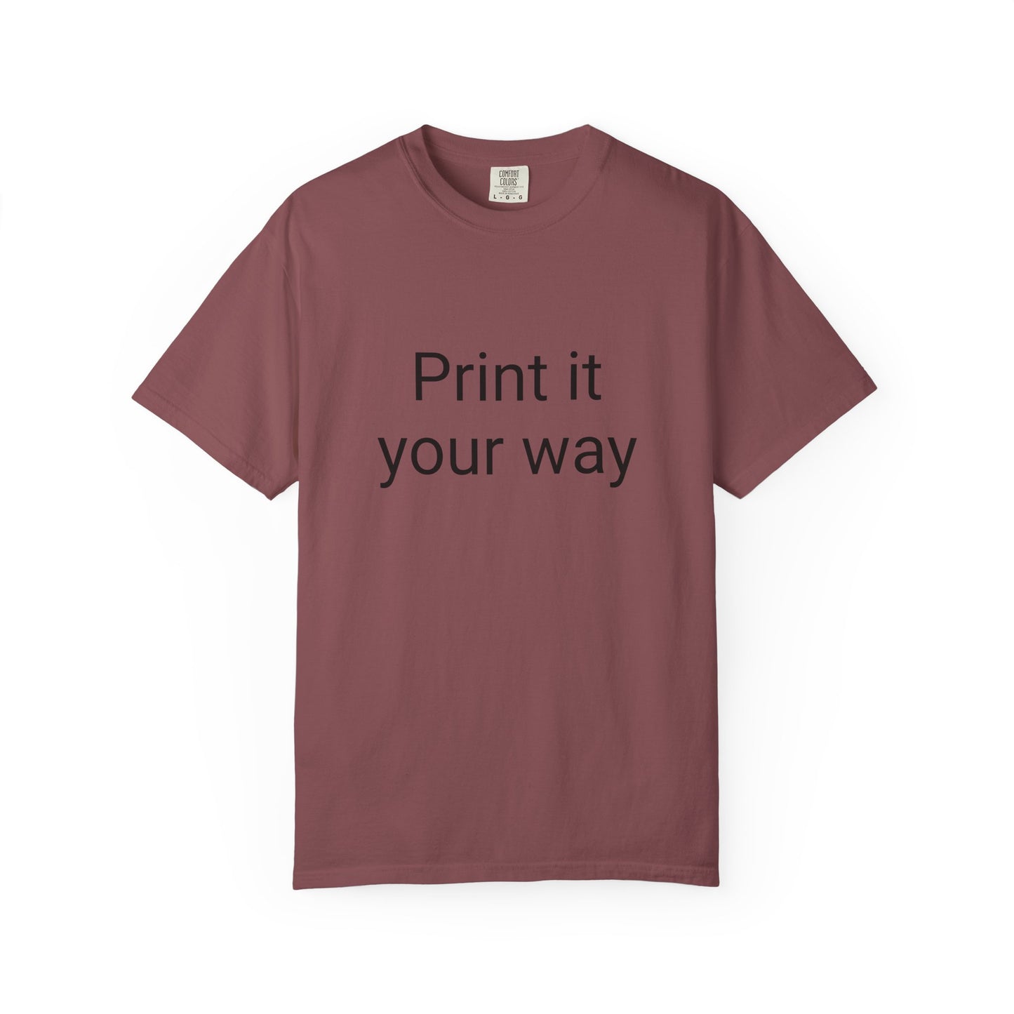 Customizable Garment-Dyed T-shirt, Personalize Your Style
