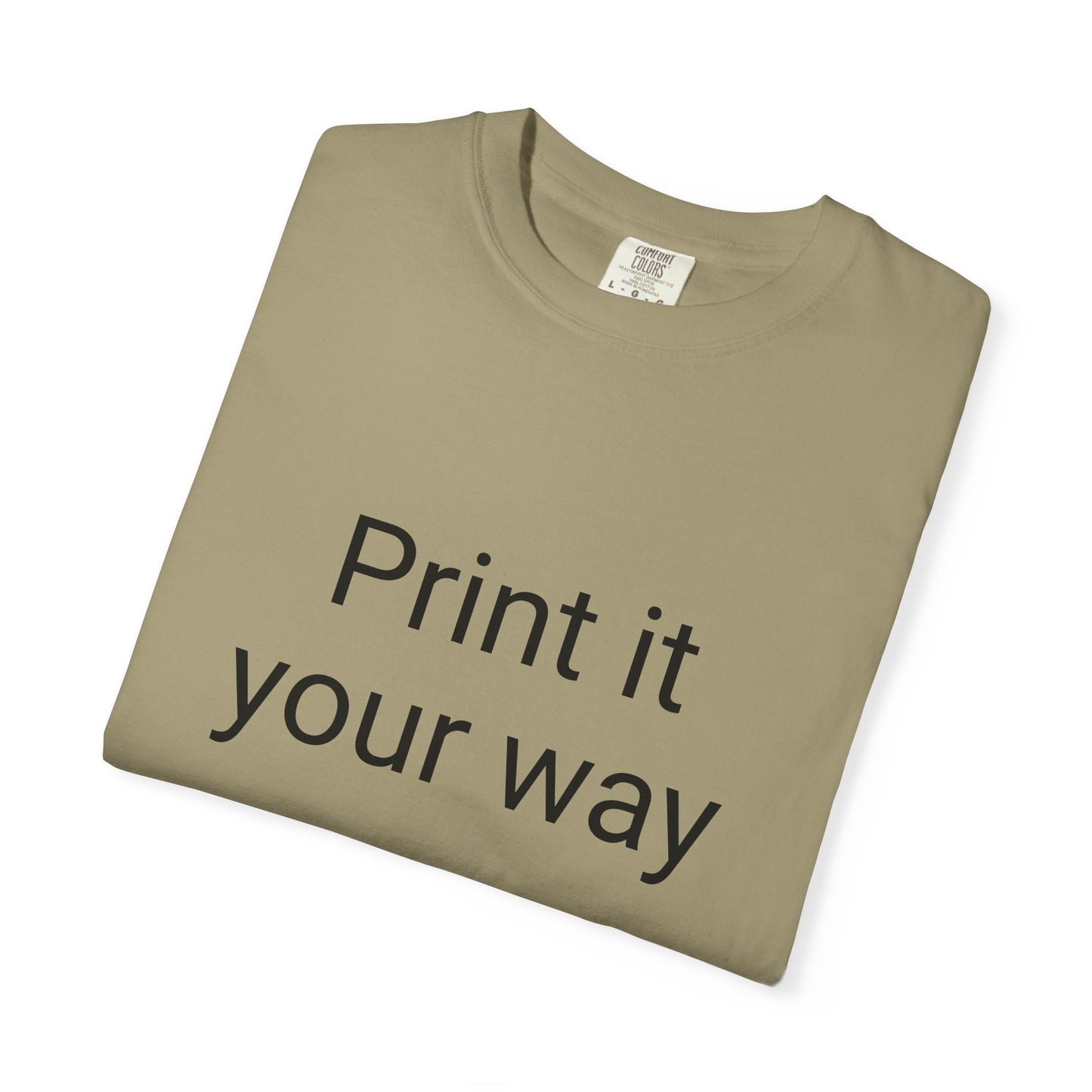 Customizable Garment-Dyed T-shirt, Personalize Your Style