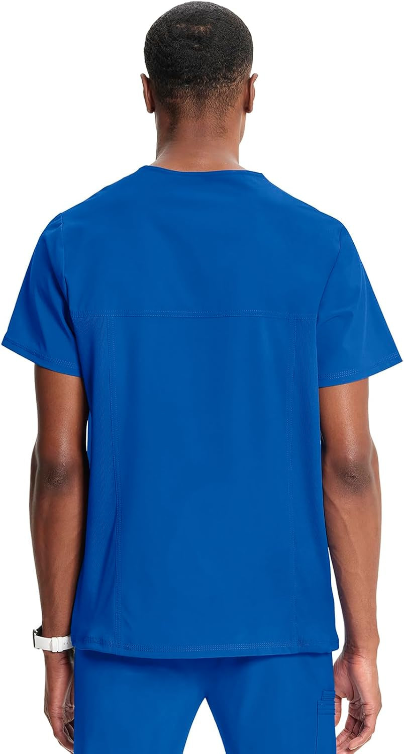 Cherokee V- Neck Men'S Scrub Top with Rib Knit Back Panels CK900A