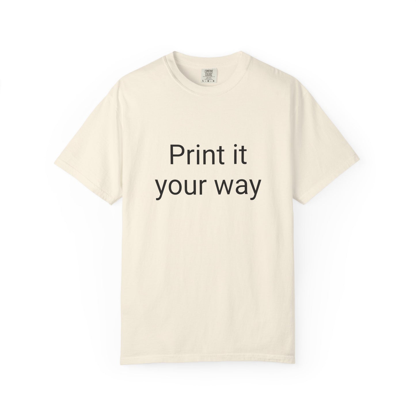 Customizable Garment-Dyed T-shirt, Personalize Your Style