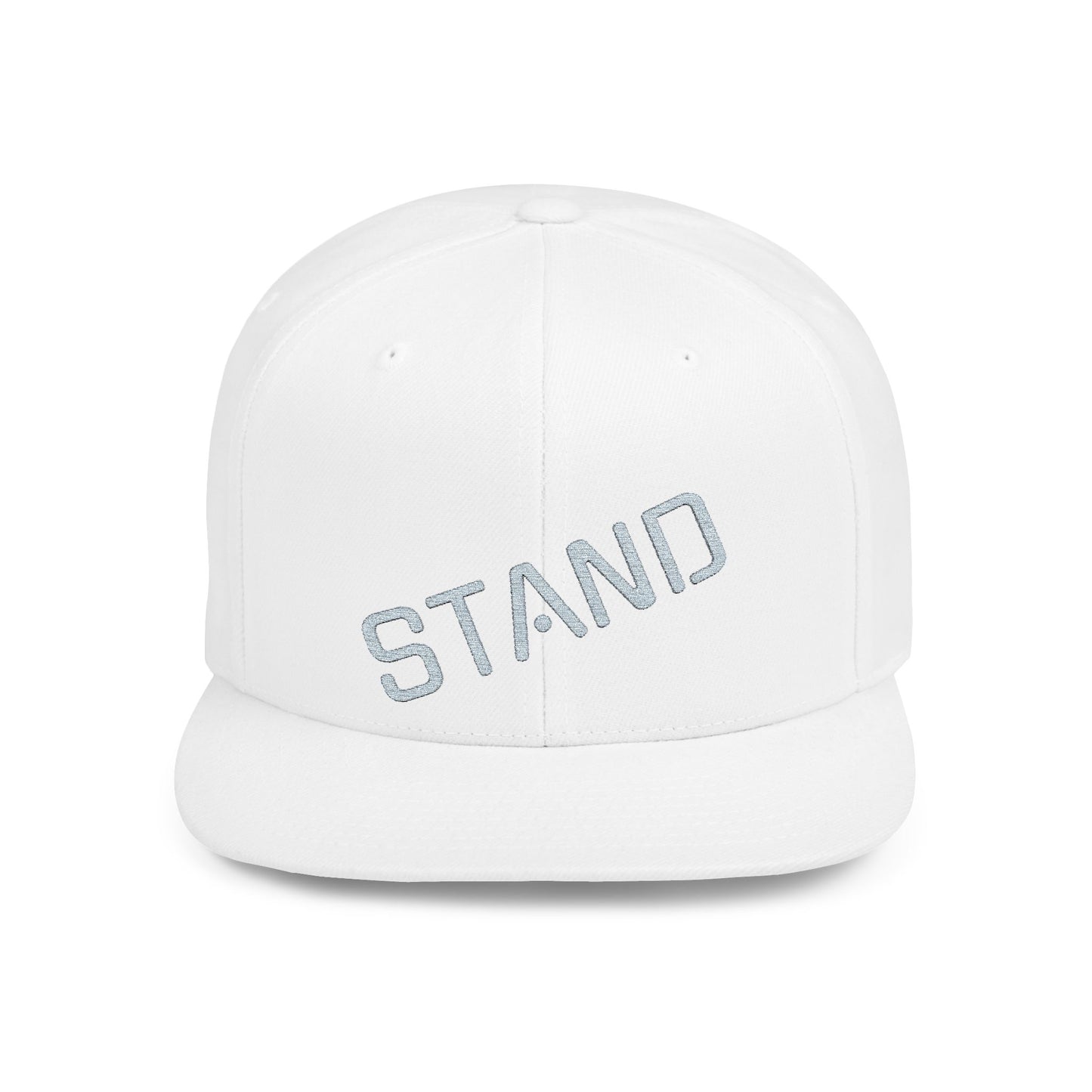 Stylish Flat Bill Snapback Hat - Stand