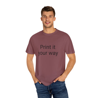 Customizable Garment-Dyed T-shirt, Personalize Your Style