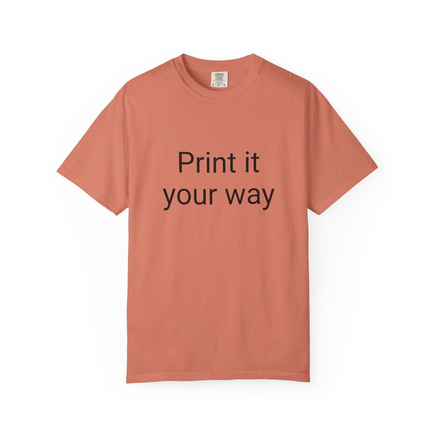 Customizable Garment-Dyed T-shirt, Personalize Your Style