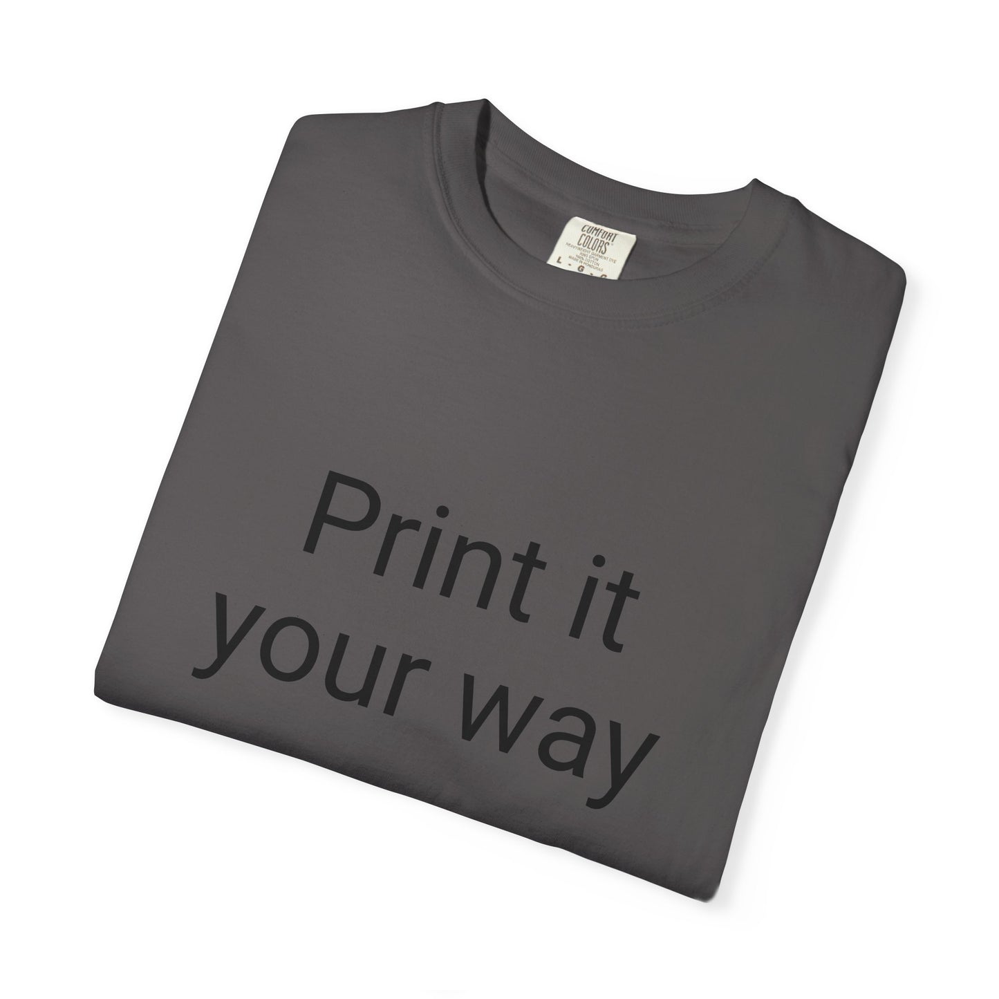 Customizable Garment-Dyed T-shirt, Personalize Your Style