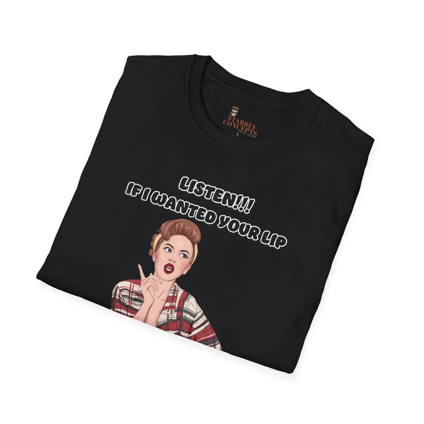 No Lip ,Sassy Graphic Tee, Funny T-Shirt