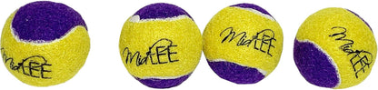 Squeaky Mini Tennis Ball for Dogs 1.5"- Pack of 12 (Yellow/Purple)