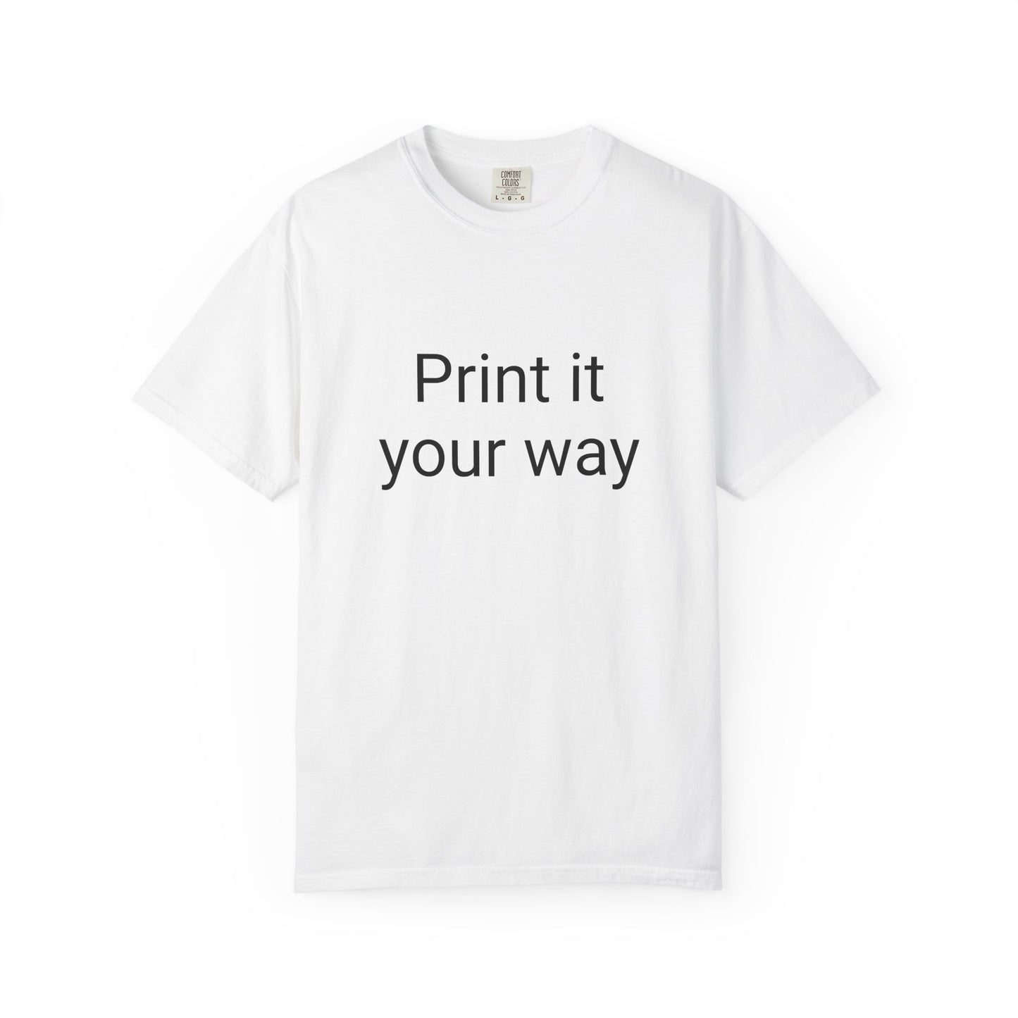 Customizable Garment-Dyed T-shirt, Personalize Your Style