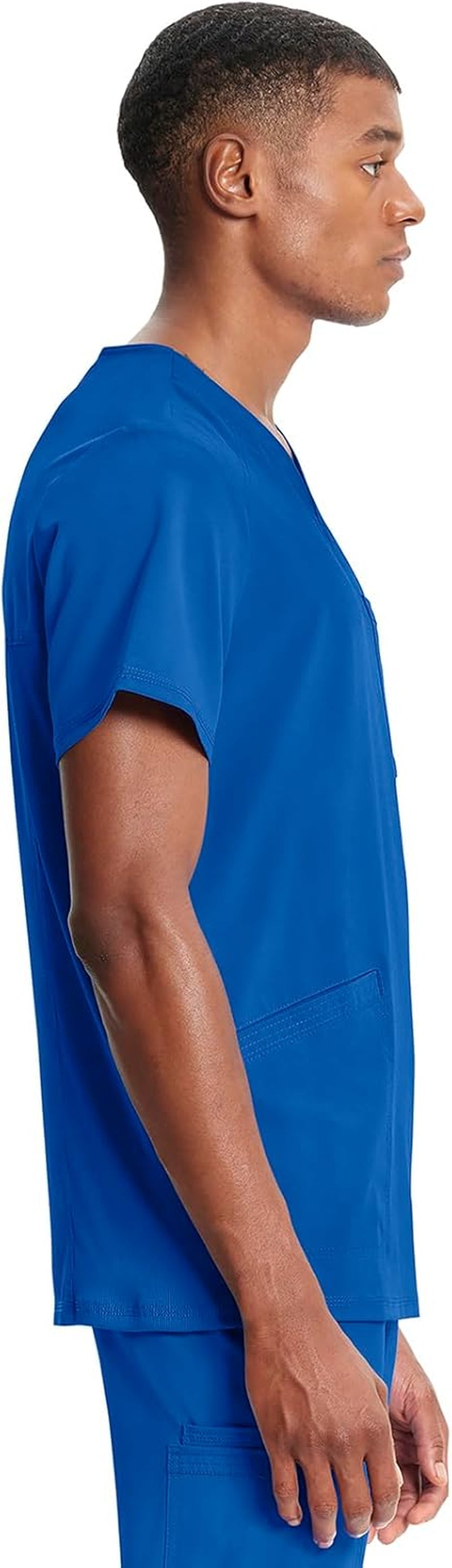 Cherokee V- Neck Men'S Scrub Top with Rib Knit Back Panels CK900A