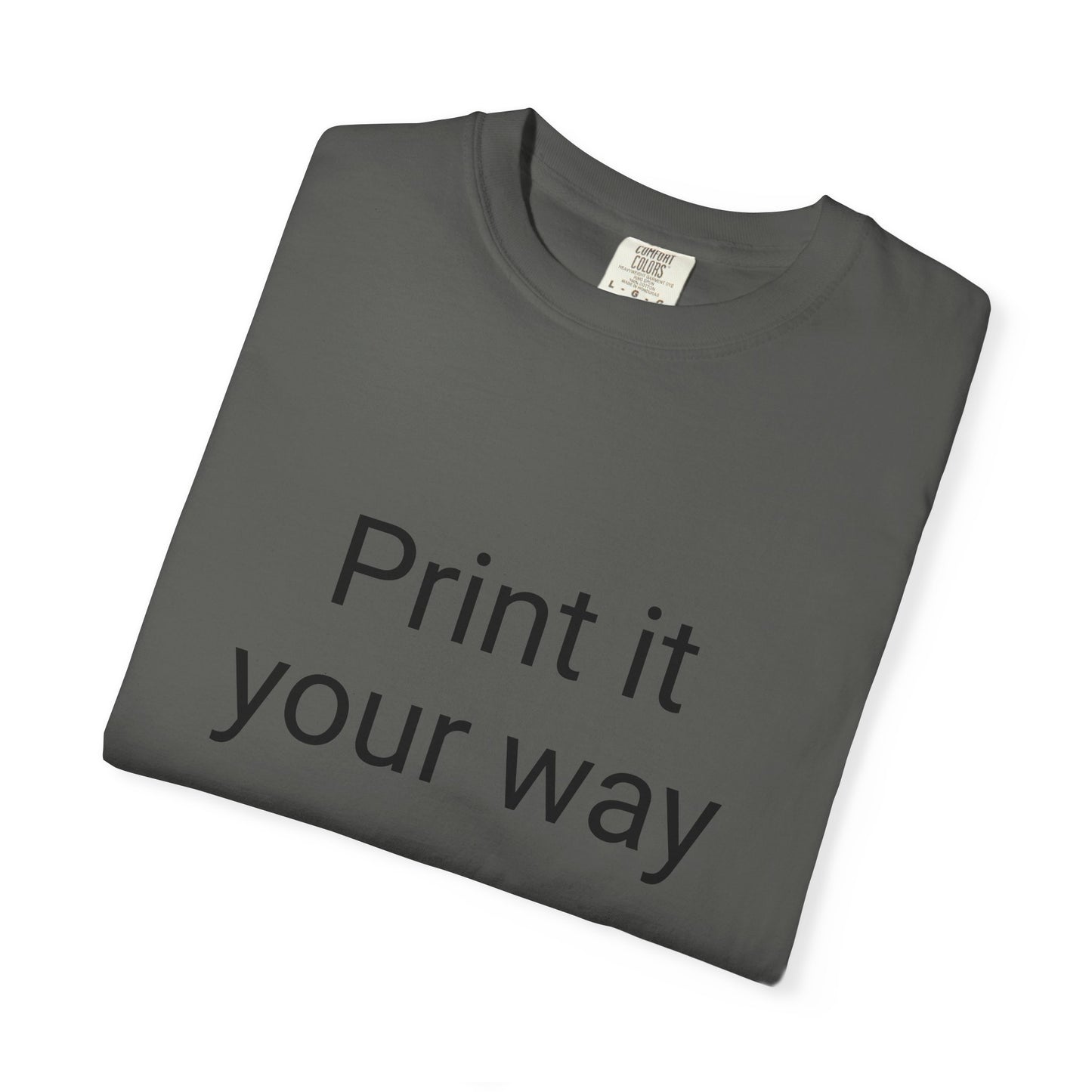 Customizable Garment-Dyed T-shirt, Personalize Your Style