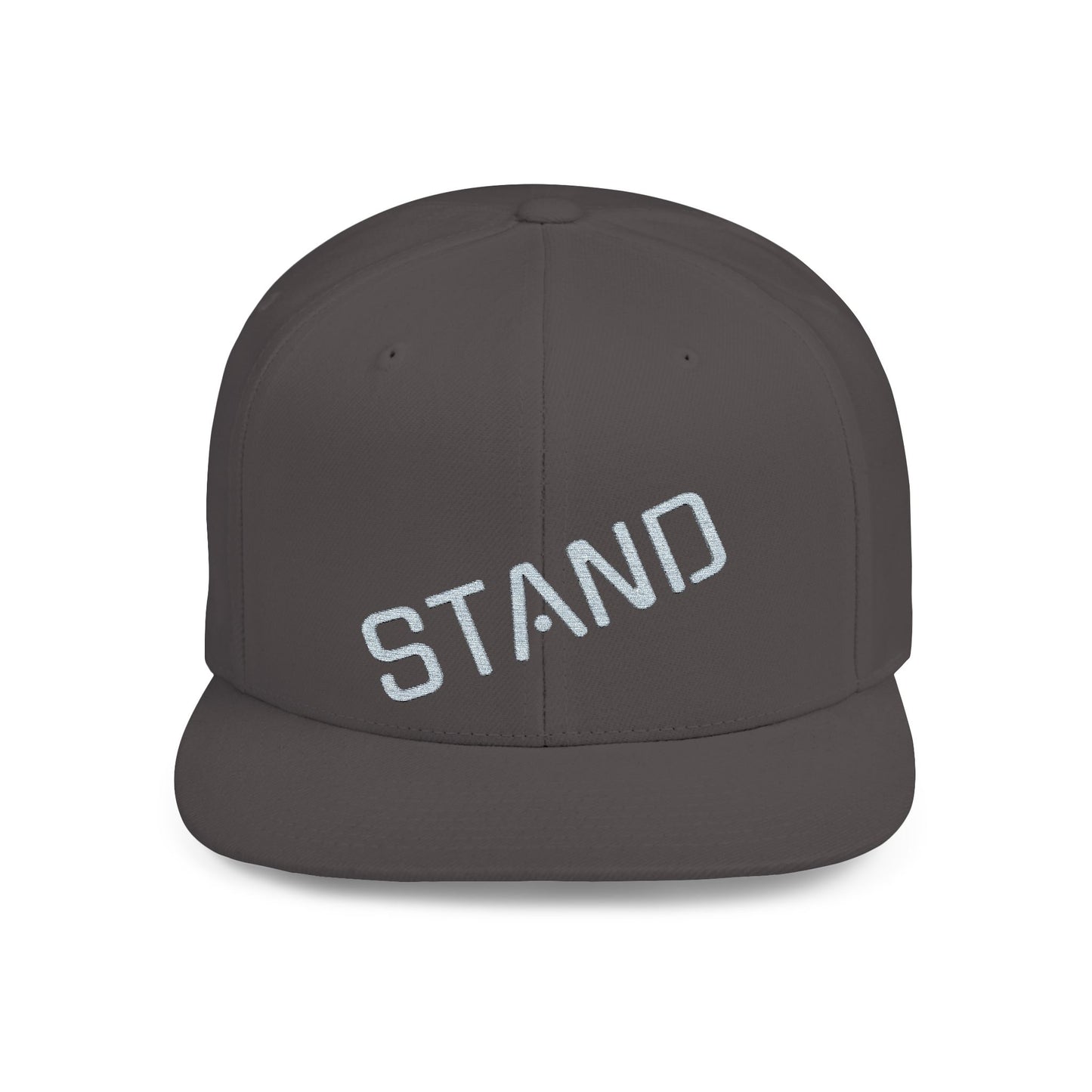Stylish Flat Bill Snapback Hat - Stand