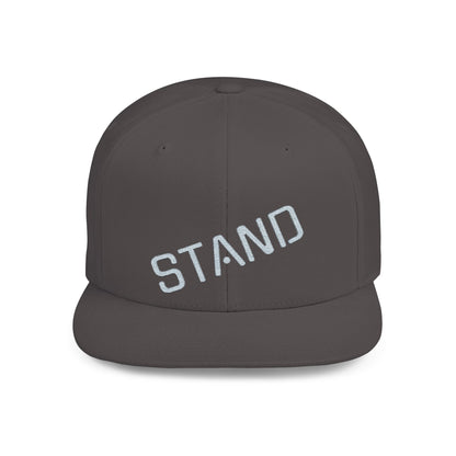Stylish Flat Bill Snapback Hat - Stand