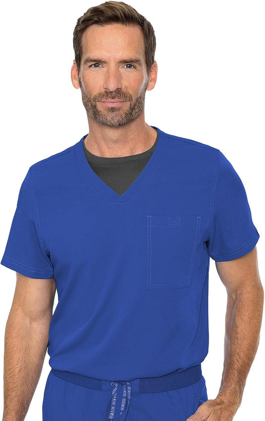 Men'S Scrub Top Cadence 2-Way Stretch Technology with Ultra Soft Fabric & One Chest Pocket - MC7478