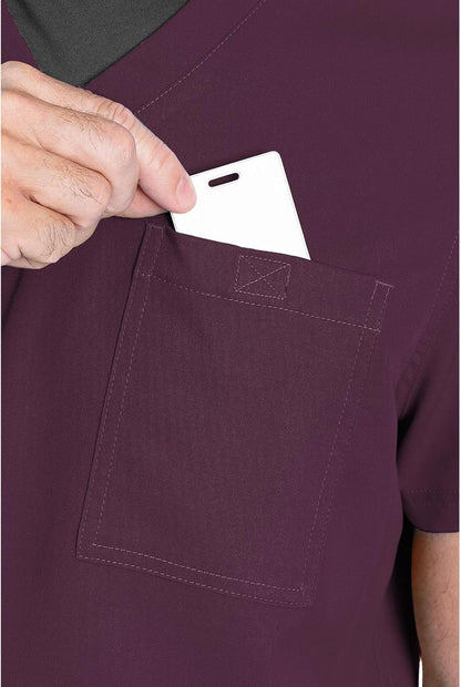 Men'S Scrub Top Cadence 2-Way Stretch Technology with Ultra Soft Fabric & One Chest Pocket - MC7478