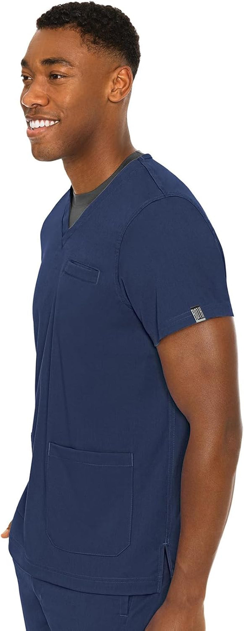 Men'S Scrub Top Wescott with 3 Pockets & 2-Way Stretch and Ultra Soft Fabric - MC7477