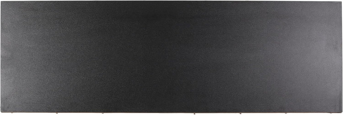 Lena TV Stand with 2 Doors and 2 Shelves, Black, White