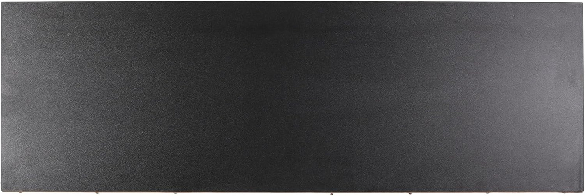 Lena TV Stand with 2 Doors and 2 Shelves, Black, White